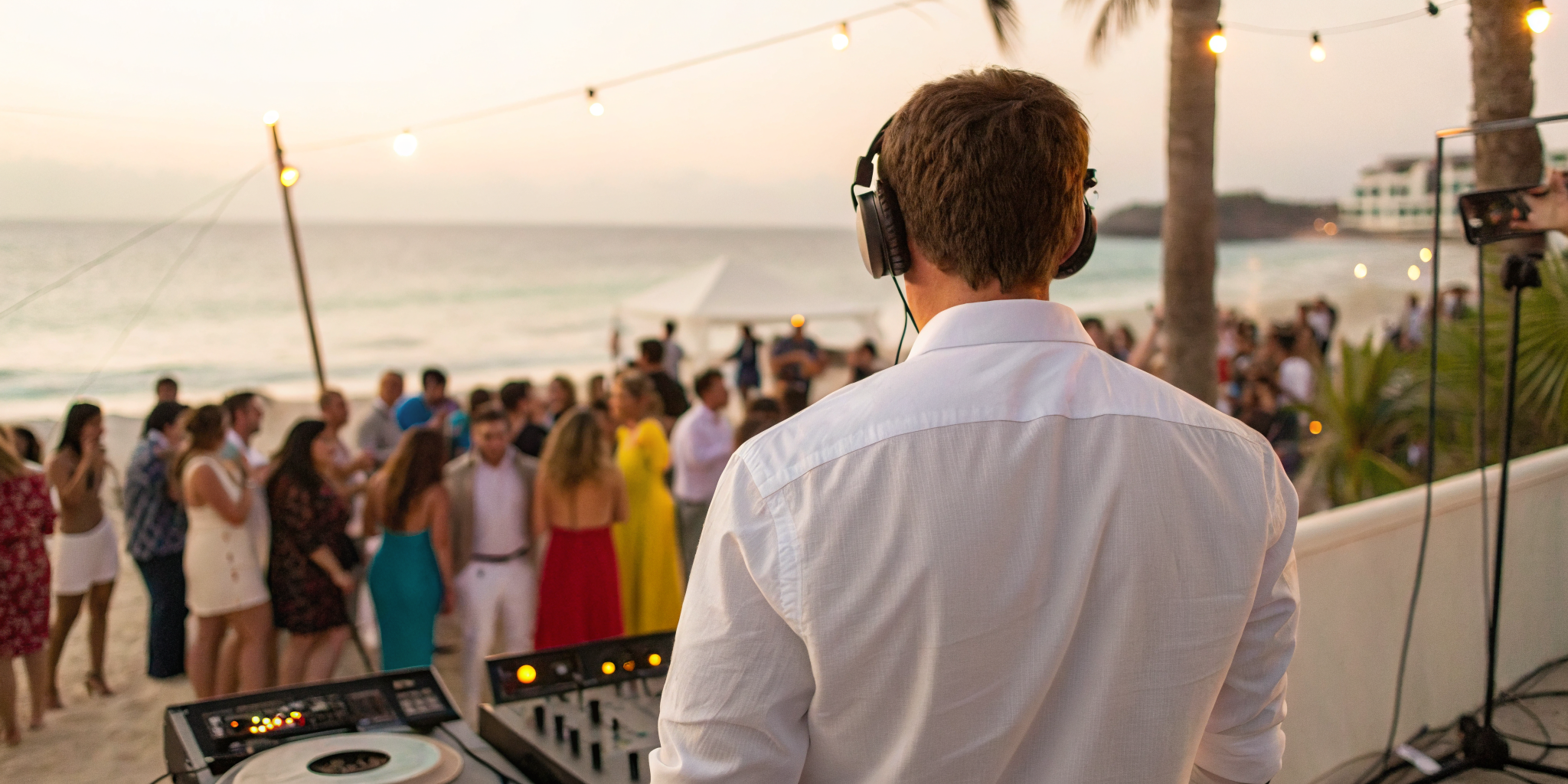Best Corporate Event Dj Services In Lower Mainland 25+ Years Experience 2 image of a corporate event dj services provider watching guest dance